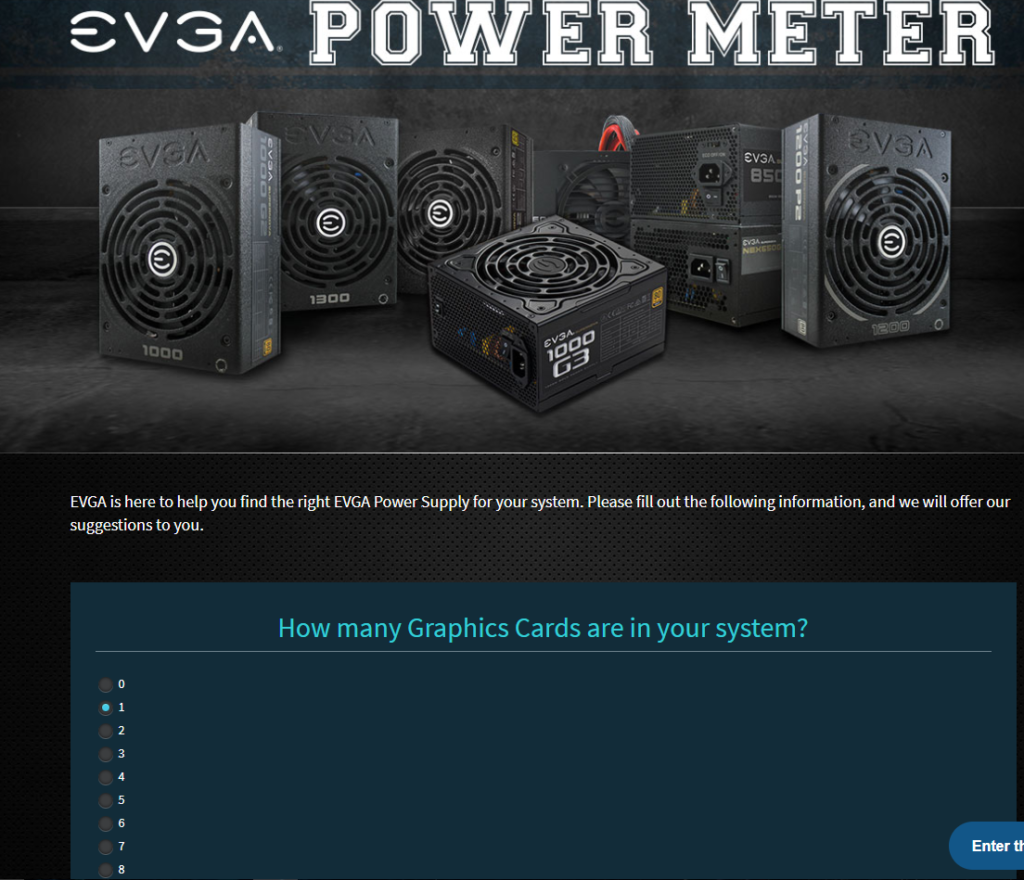 EVGA power meter