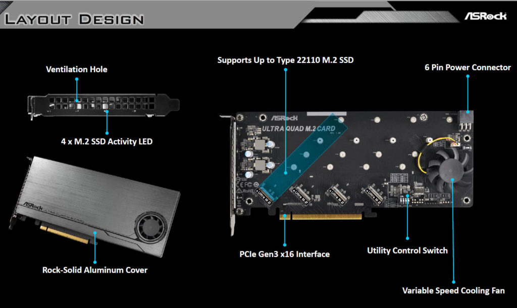 ASrock Ultra Quad M.2 une carte d'extension pour vos SSD M.2