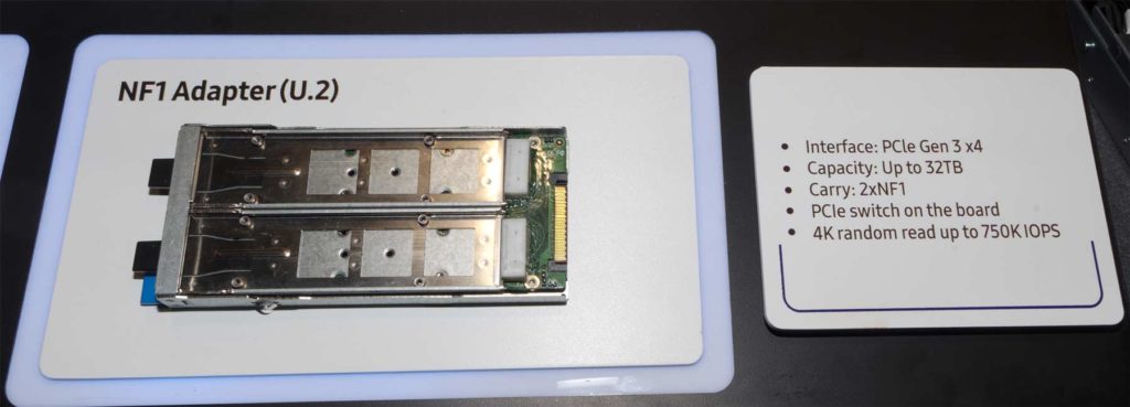 Samsung SSD PM983 NF1 adaptateur