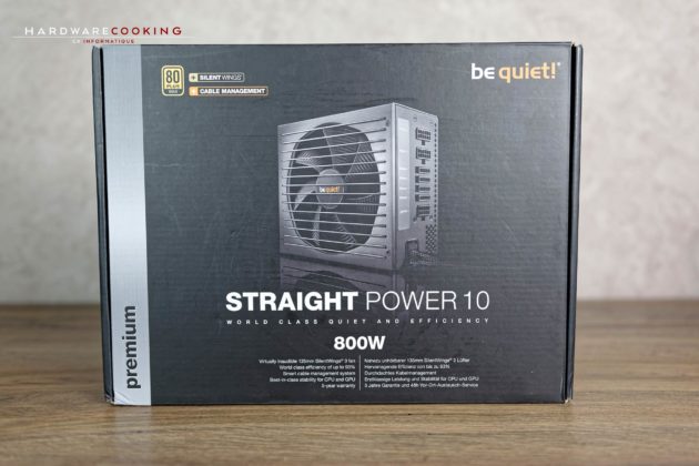 Test alimentation Be Quiet! Straight Power 10 800W