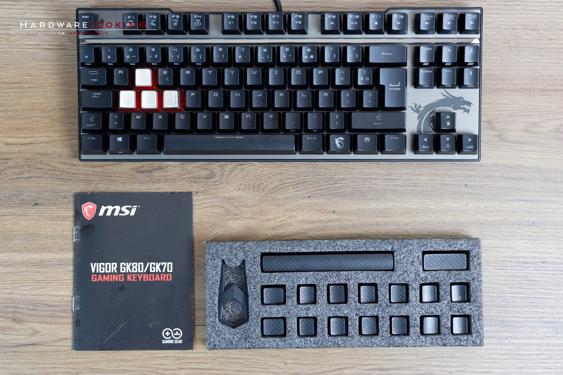 MSI se relance dans le clavier mécanique avec les Vigor GK80 et GK70