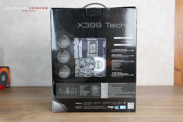 Test carte mère ASRock X399 Taichi bundle