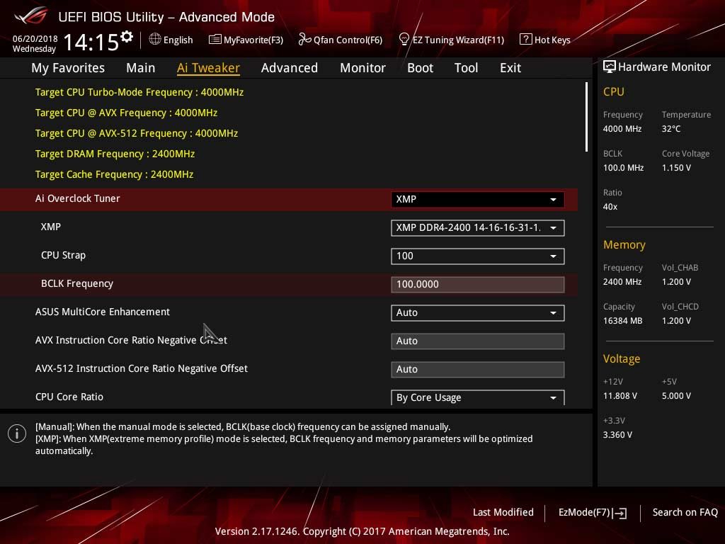 Test ASUS ROG STRIX X299-E GAMING BIOS