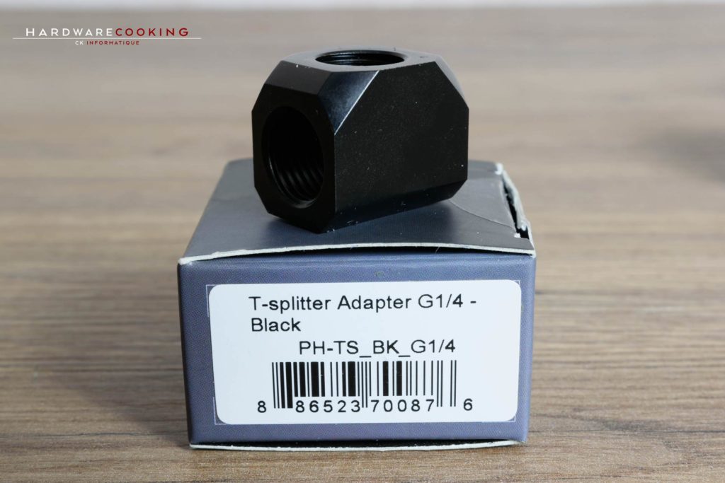 Raccords Phanteks Glacier T-splitter Adapter G1/4 - Black