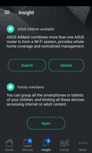 Test ASUS AiMesh AC1900 Wifi System application mobile