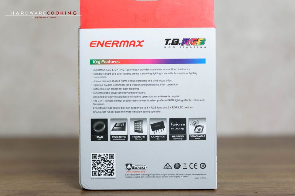 Test ventilateur Enermax T.B.RGB