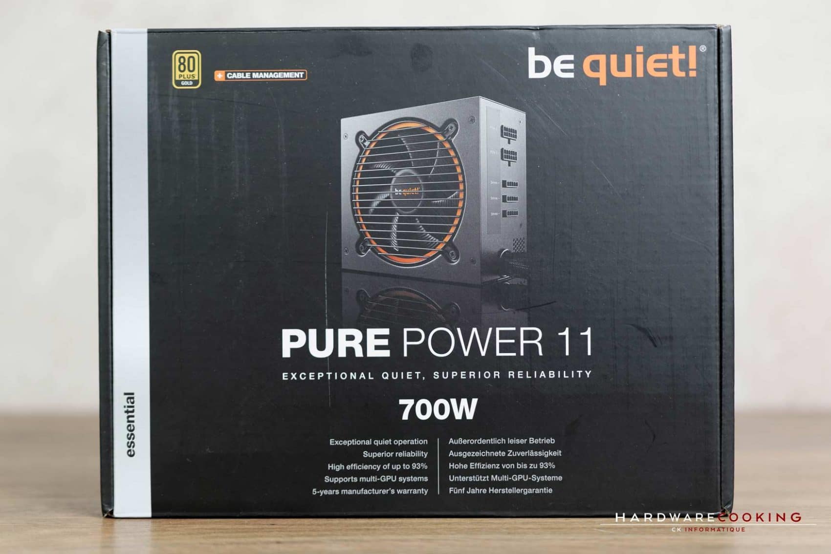 Test : Be Quiet! Pure Power 11 700W CM - HardwareCooking