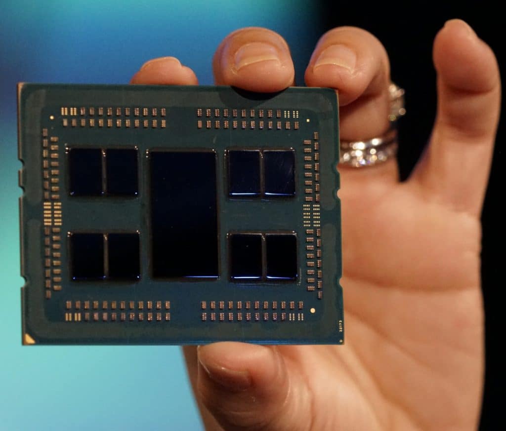 Processeur AMD avec architecture Zen 2 et 64 coeurs