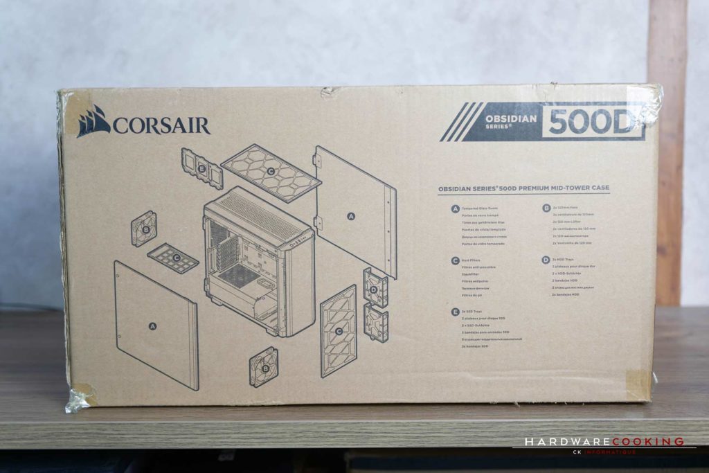 Test boîtier Corsair Obsidian 500D