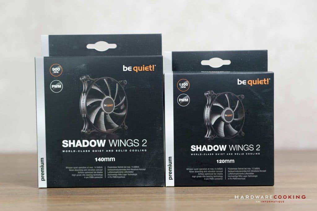 Test ventilateur Be Quiet! Shadow Wings 2