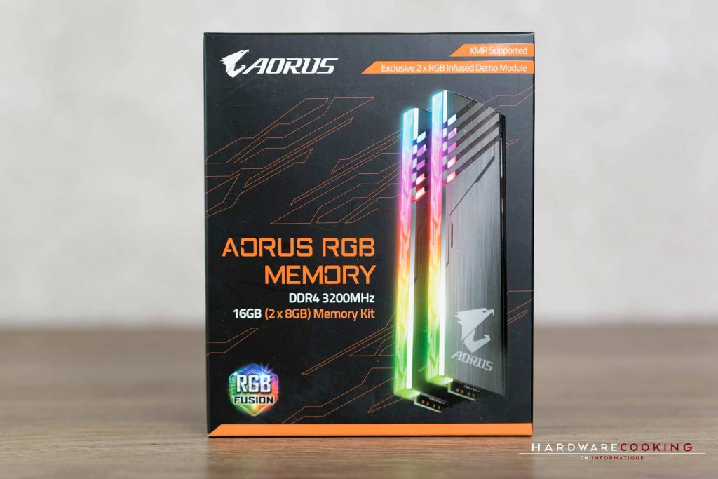 Test RAM DDR4 AORUS Mmemory RGB 2 x 8 Go 3200 MHz CAS16