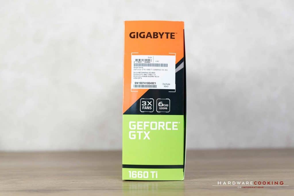 Test carte graphique Gigabyte GTX 1660 Ti GAMING OC 6G