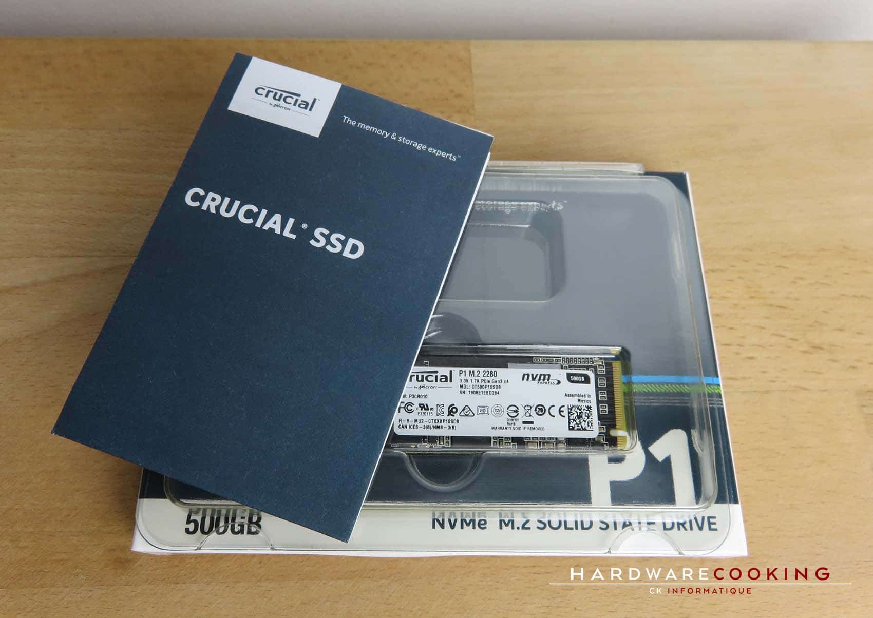 Test : SSD Crucial P1 500 Go, un bon NVMe ? - HardwareCooking