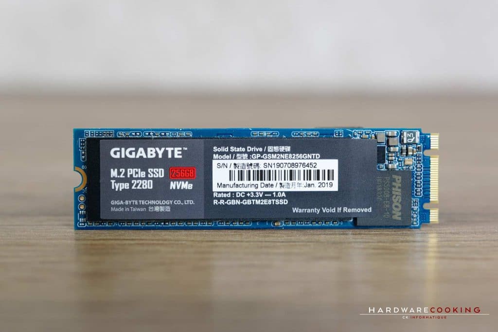 Test SSD GIGABYTE M.2 PCIe