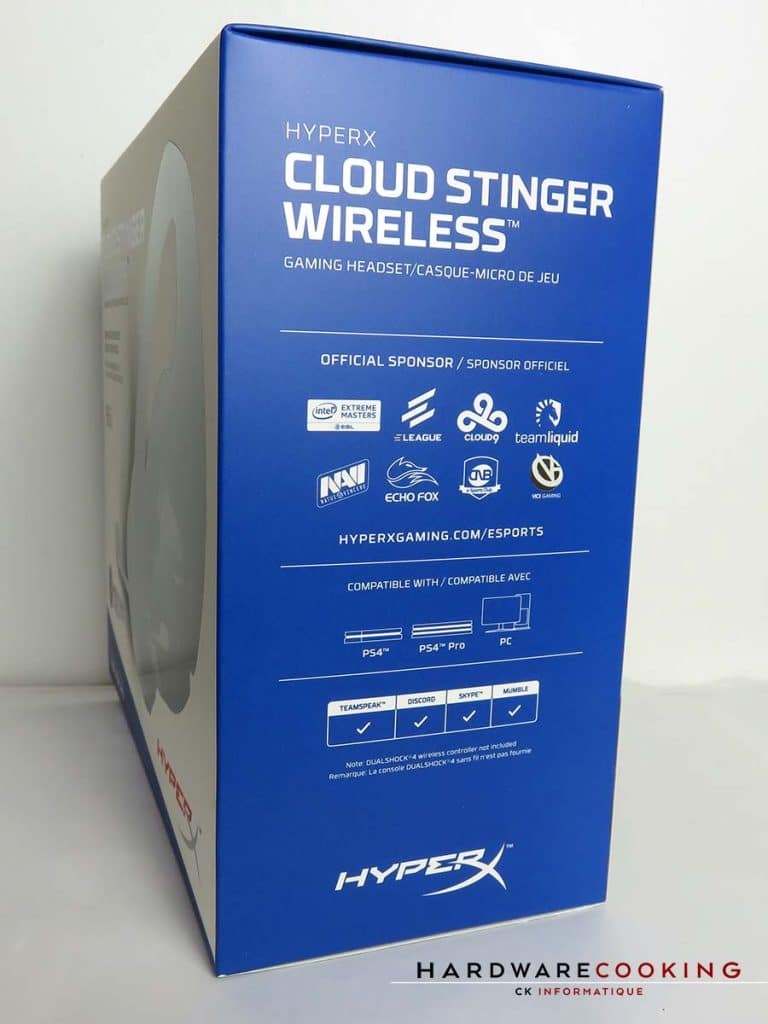 HyperX Cloud Stinger Wireless boite