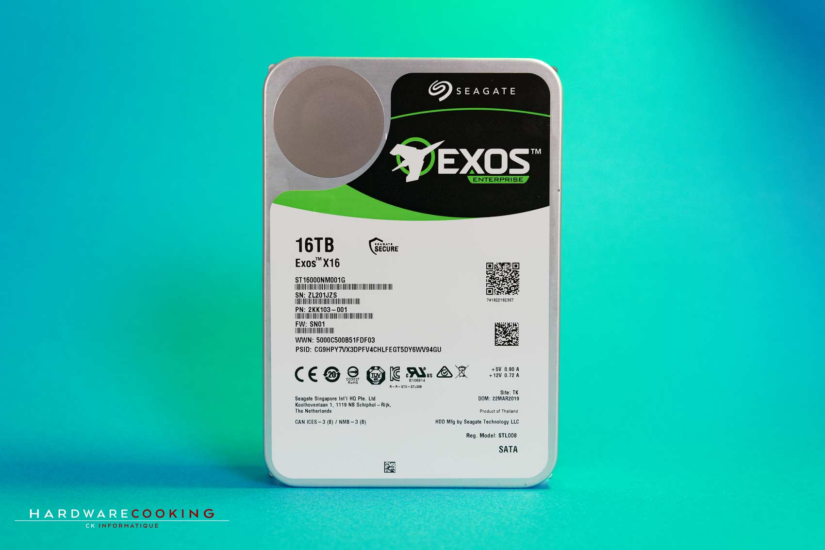 Test/review : Seagate Exos X16, un énorme HDD Professionnel !