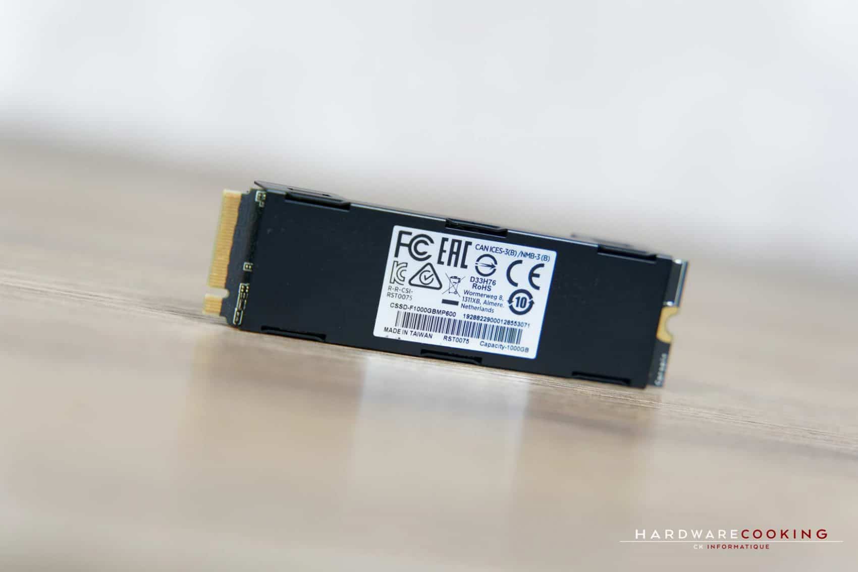 Test SSD Corsair Force MP600 1 To