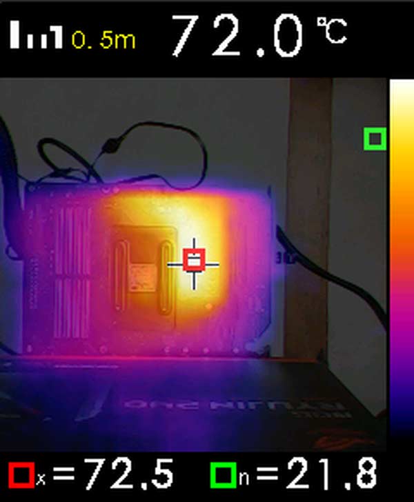 caméra thermique température VRM Gigabyte X570 AORUS ELITE