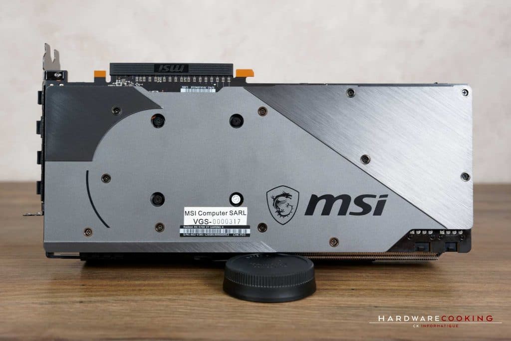 backplate MSI RX 5700 XT
