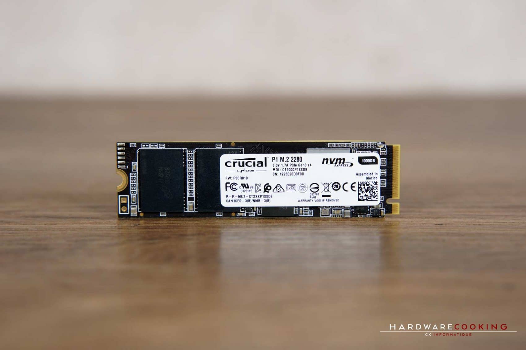 Test SSD Crucial P1 1 To
