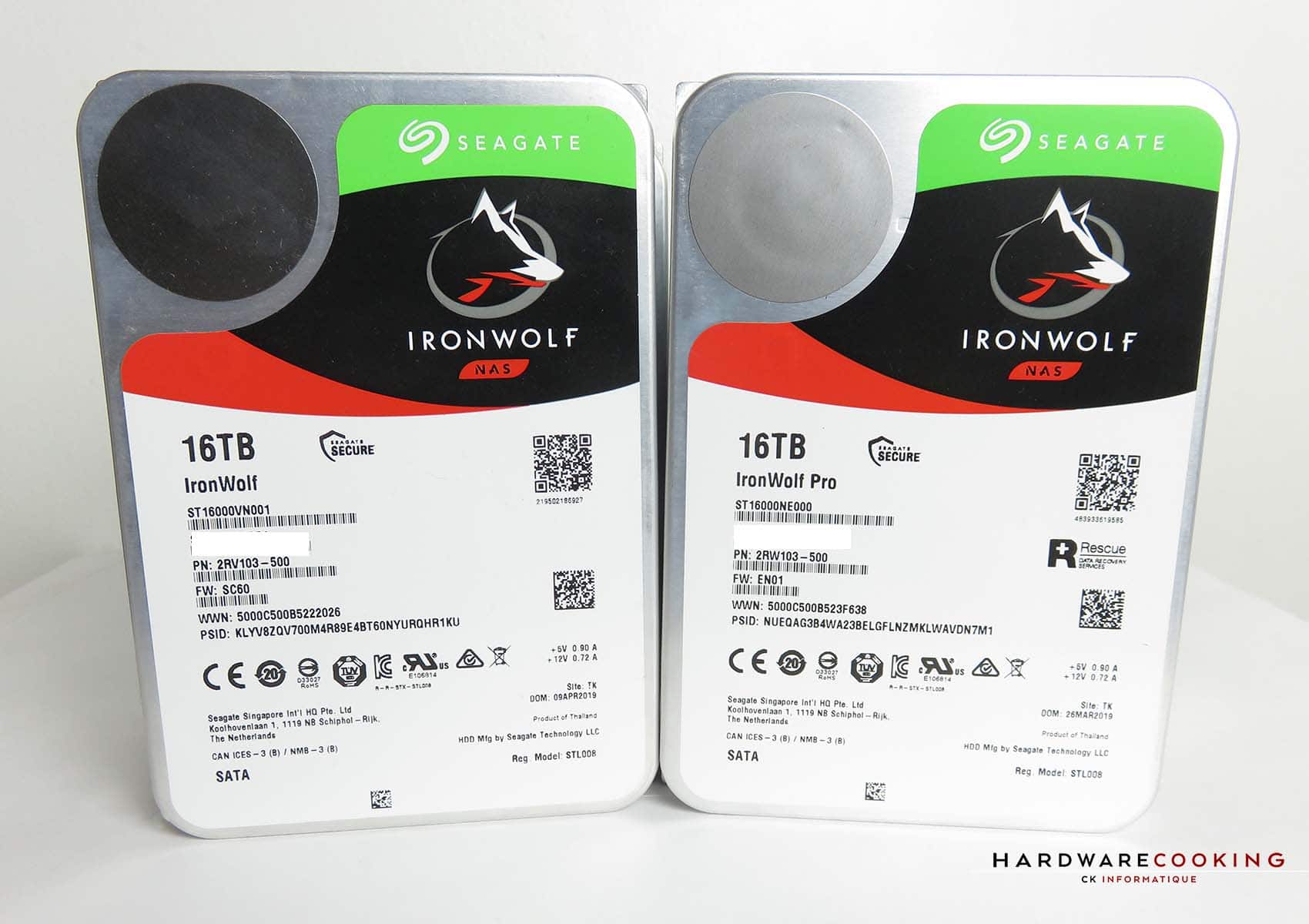 Test : Seagate IronWolf 16 To et IronWolf Pro 16 To - HardwareCooking
