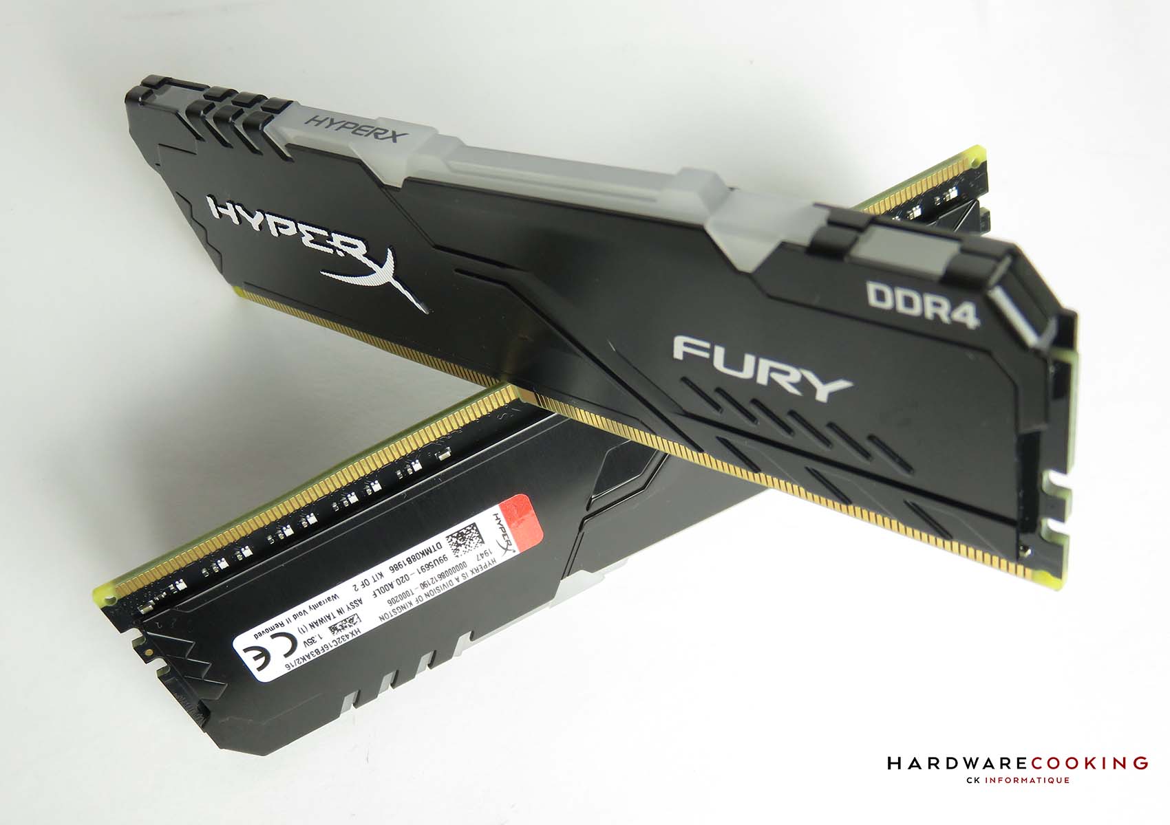 Barrette mémoire RAM DDR4 32 Go (Kit 2x16Go) Kingston HyperX Fury