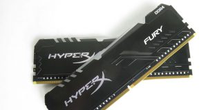HyperX Fury RGB vue face croisée