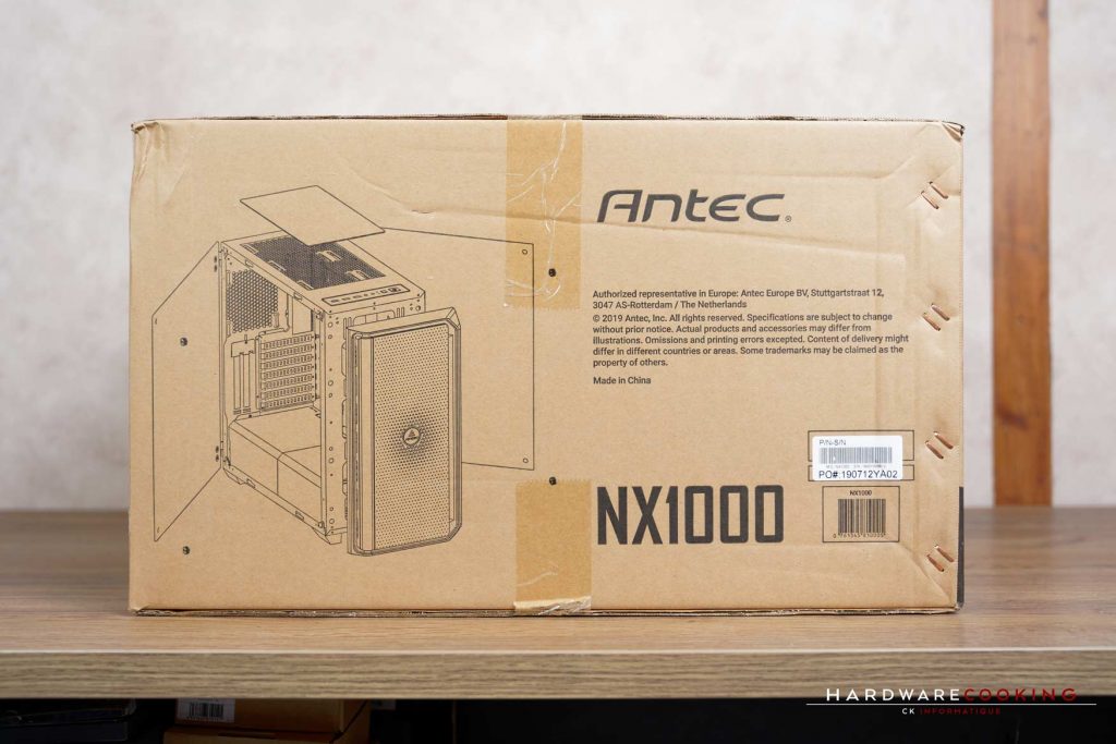 Carton boîtier ANTEC NX1000