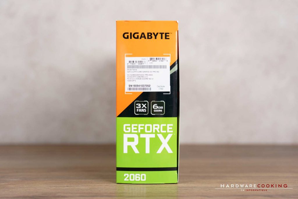 boite RTX 2060 GIGABYTE