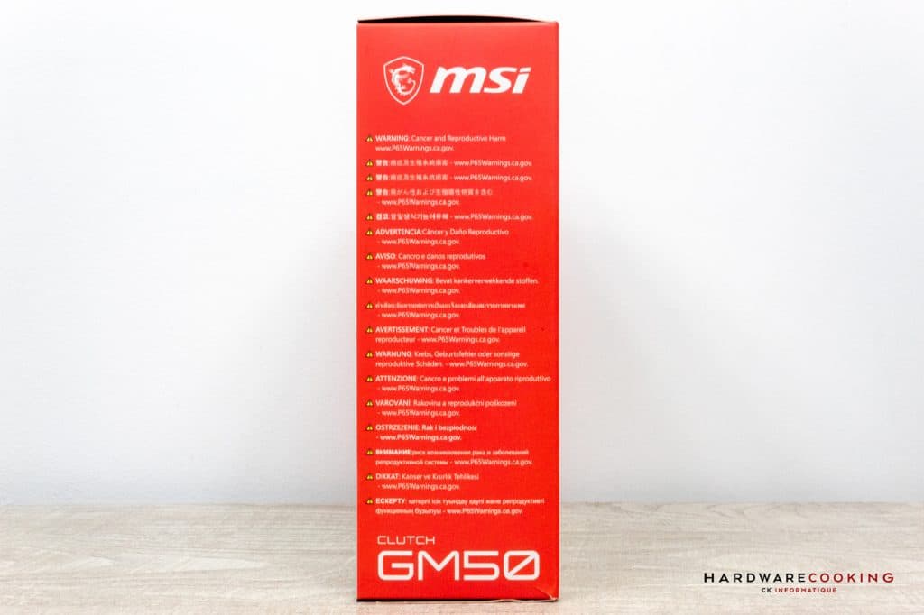 Boîte MSI Clutch GM50