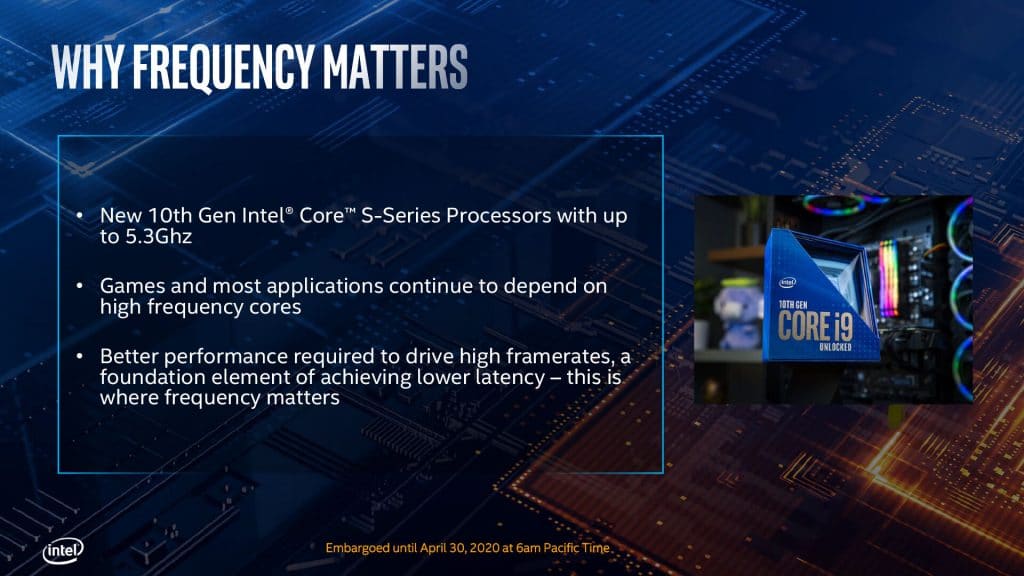 10e génération de processeurs Intel Comet Lake-S