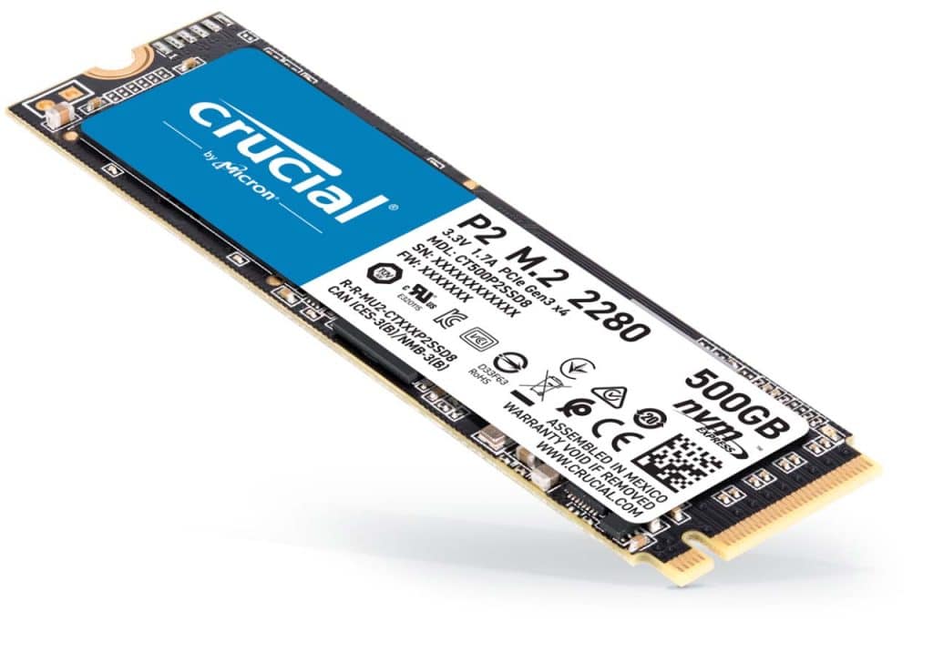 SSD Crucial P2 250 Go