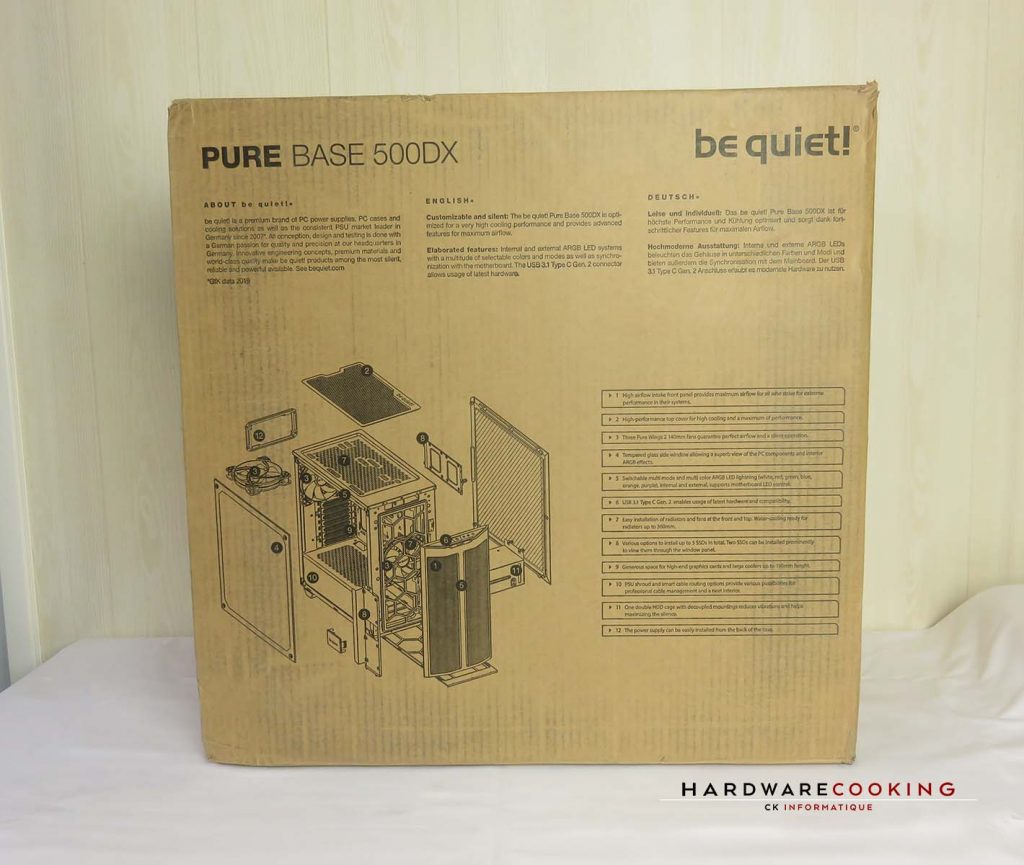 be quiet! Pure Base 500DX carton