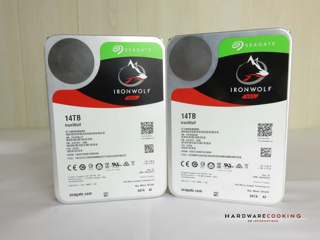Test disque dur Seagate IronWolf 14 To