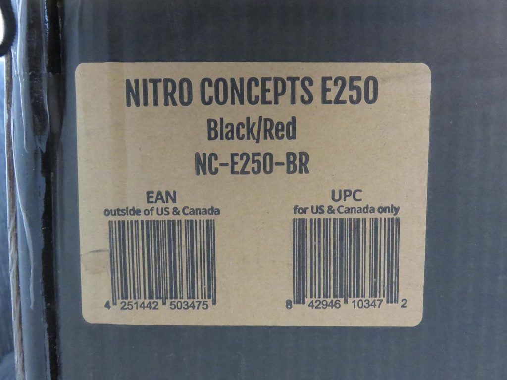 Nitro Concepts E250 carton