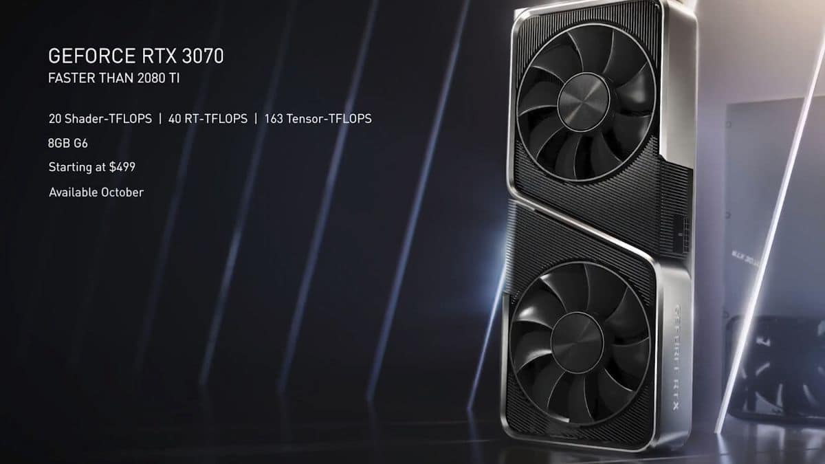 Nvidia GeForce RTX 3070 500 dollars
