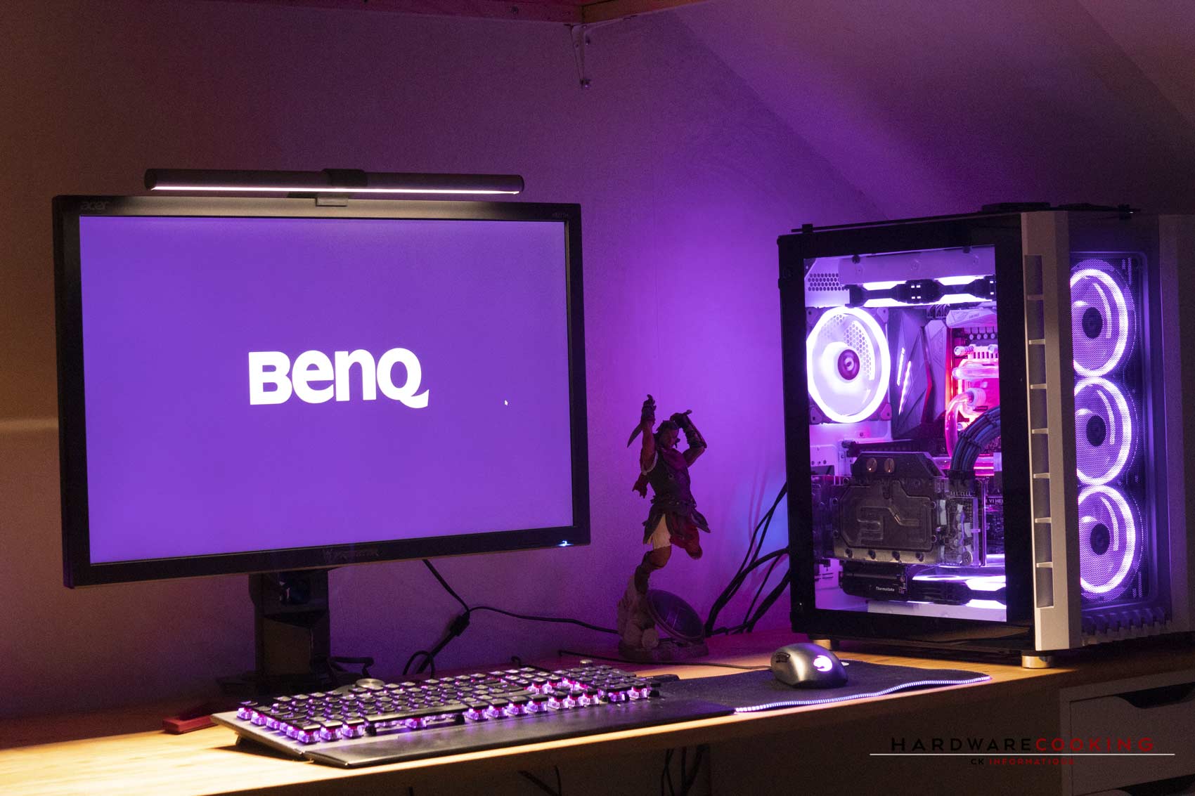 BenQ ScreenBar lampe de bureau LED pour écran PC, Alimentée par