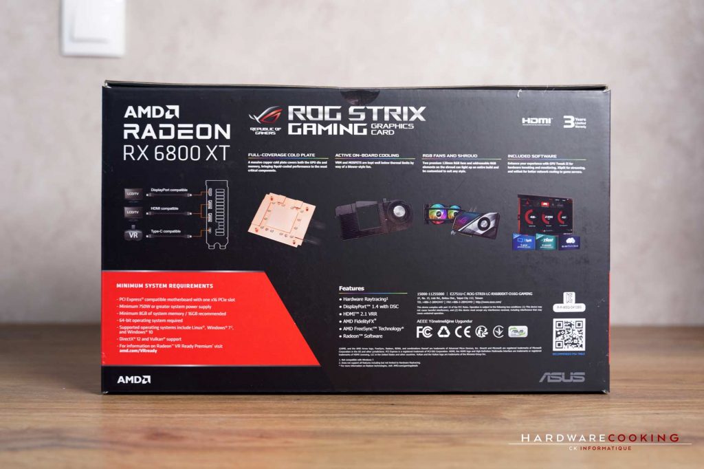 Carton ASUS ROG Strix LC RX 6800 XT
