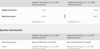 Geekbench Intel i7-11700K vs AMD Ryzen 5800X