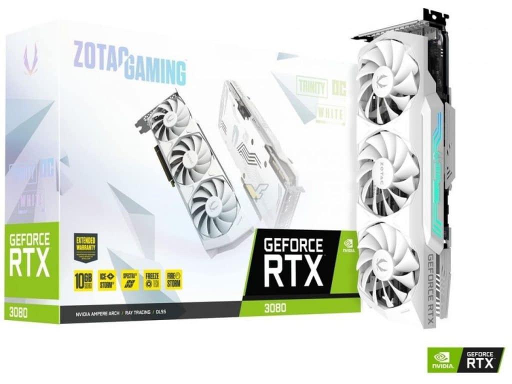 ZOTAC GeForce RTX 3080 10GB Trinity OC White Edition