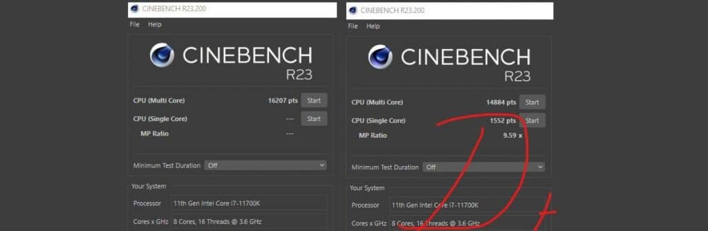 benchmark Cinebench R23