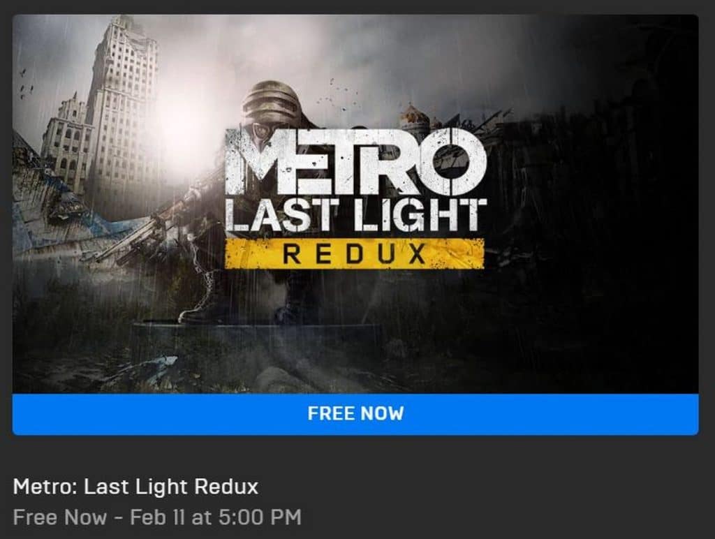 Metro Last Light Redux gratuit