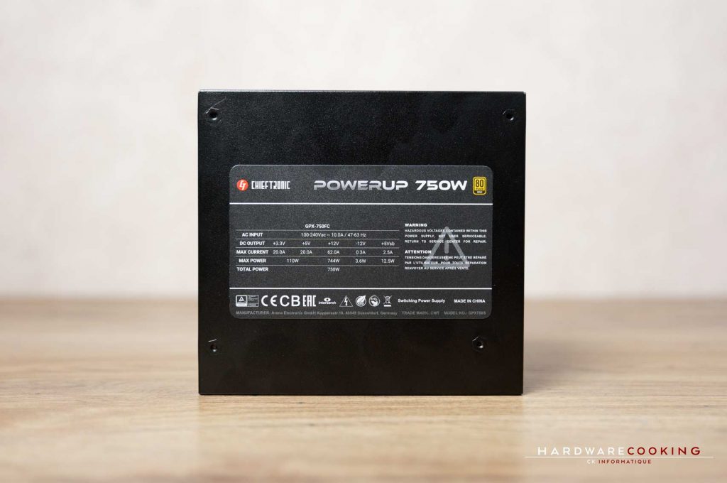 Test Chieftronic PowerUp 750W