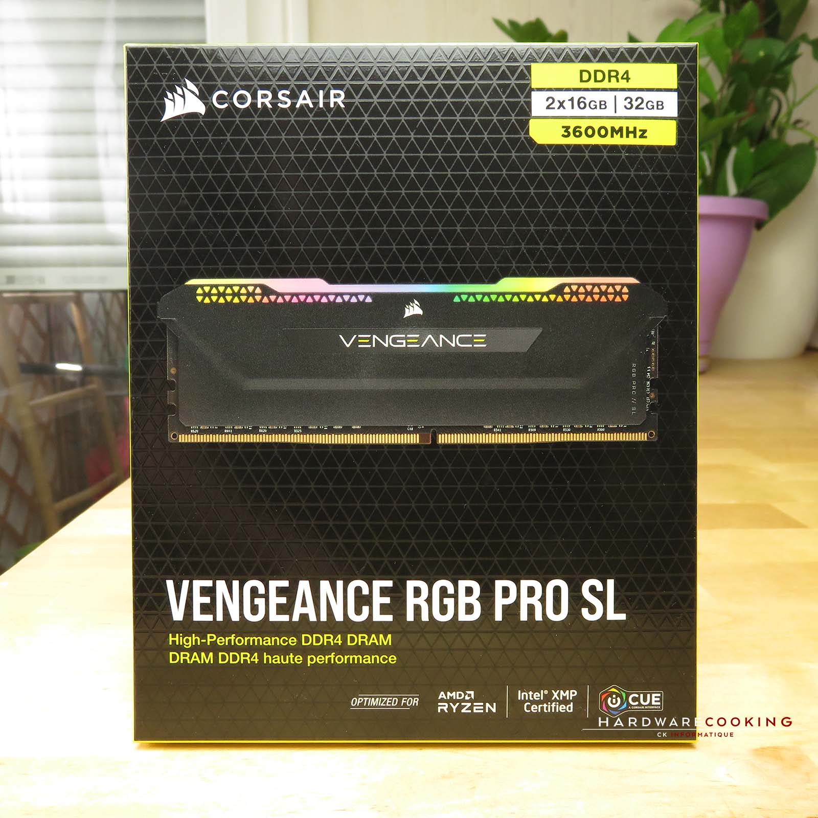 Test : CORSAIR Vengeance RGB PRO SL DDR4-3600 MHz CL18