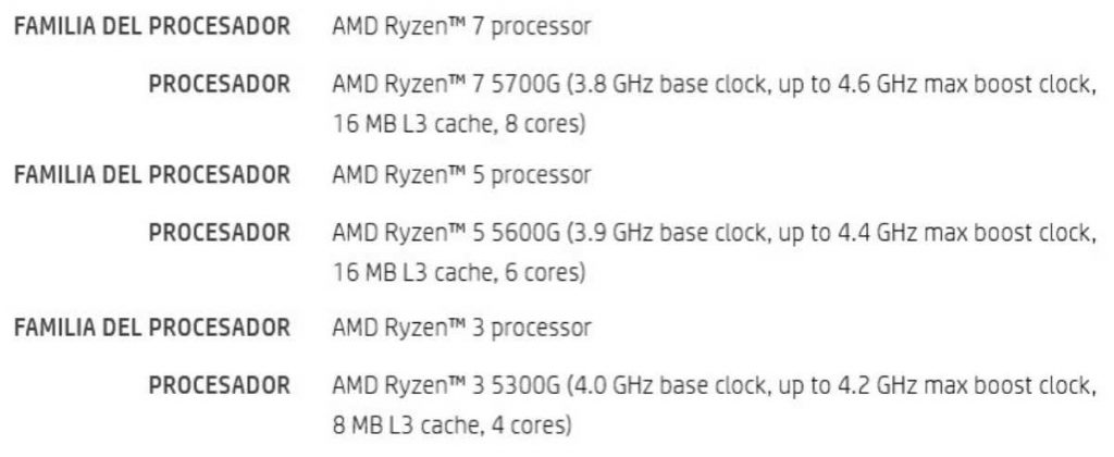 Famille de processeurs APU AMD Ryzen 5000