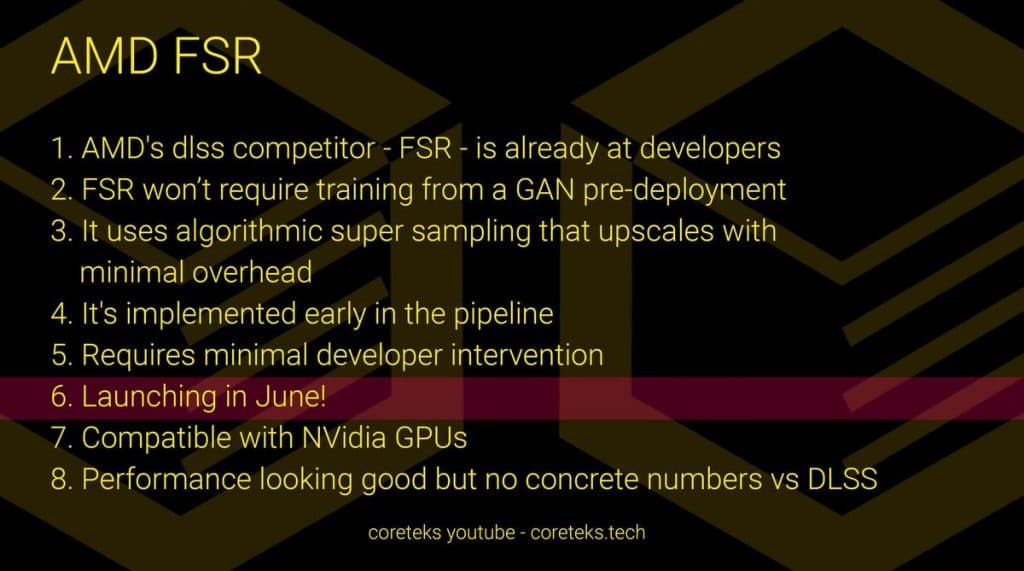 AMD FidelityFX Super Resolution FSR