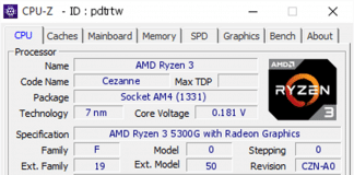 World record AMD Ryzen 3 5300G CPU-Z