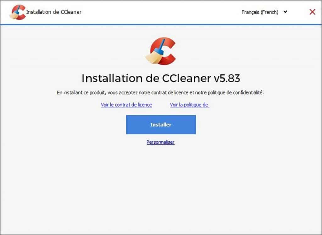 Installation CCleaner
