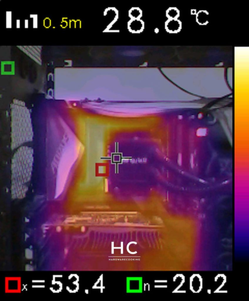 Test caméra thermique VRM X570S AORUS MASTER