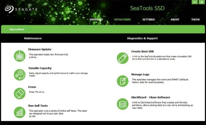 Test SSD Seatools SSD